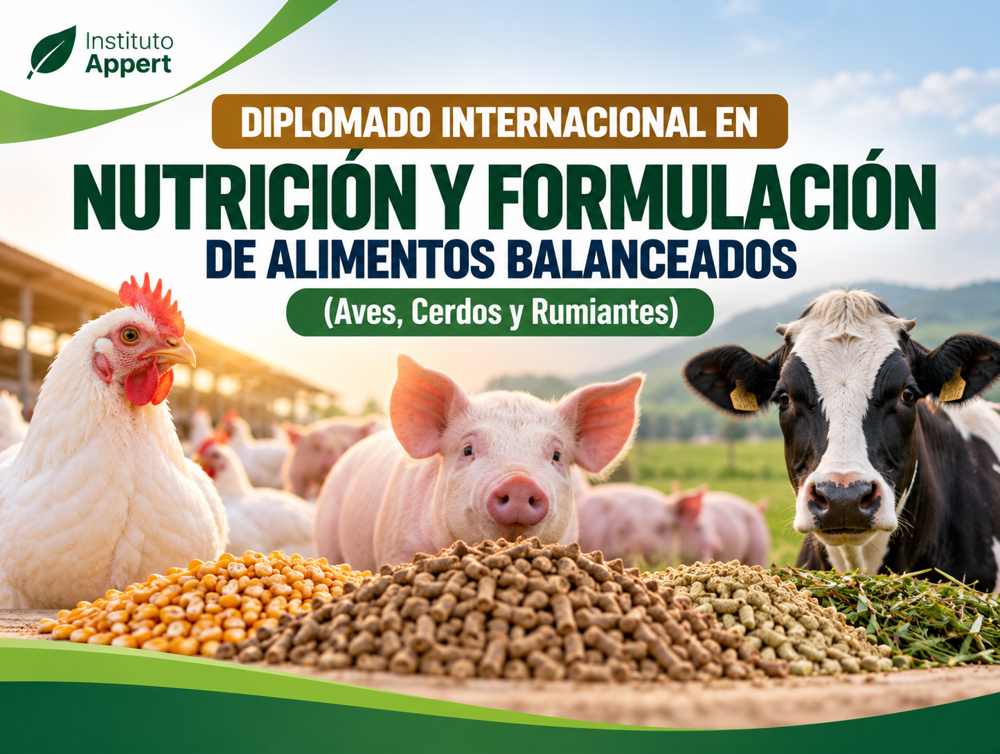 DIPLOMADO INTERNACIONAL EN NUTRICIÓN Y FORMULACIÓN DE ALIMENTOS BALANCEADOS (Aves, Cerdos y Rumiantes)